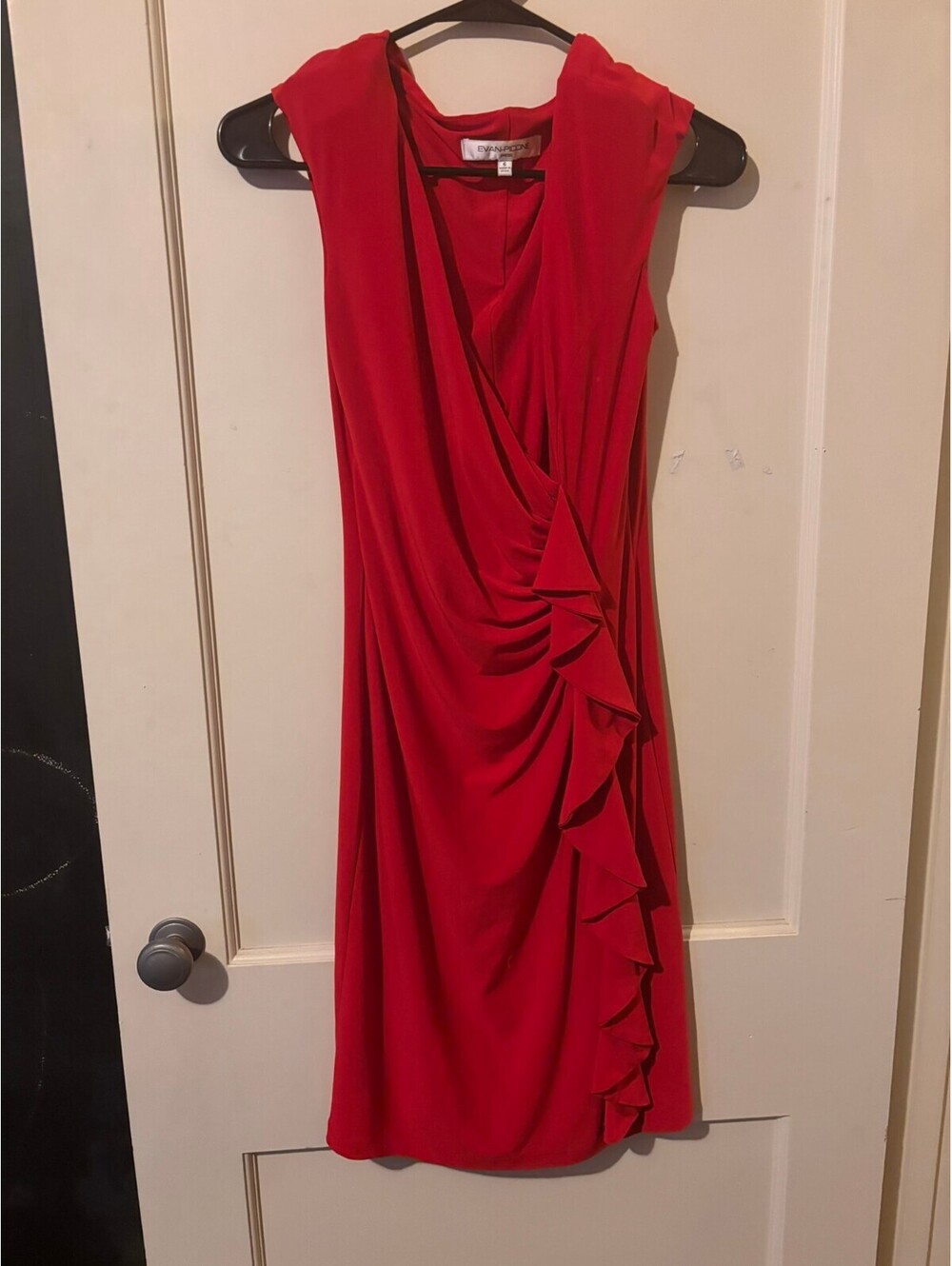 Evan-Picone red sleeveless dress 6